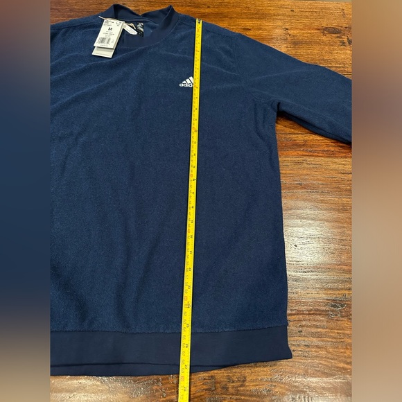 NWT! adidas Core Crewneck Sweatshirt Golf Collegiate Navy Outerwear Men - Picture 10 of 11